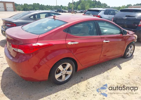 2013 Hyundai Elantra Gls from USA, damaged, VIN 5NPDH4AE3DH336309
